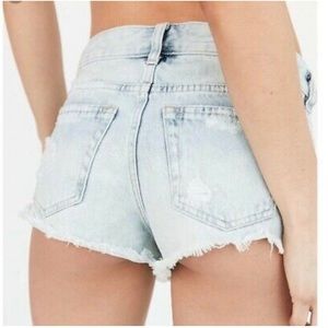 BDG cutoff light wash jean shorts
